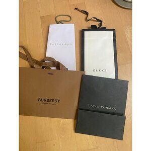 4 Designer shopping bags *empty small size